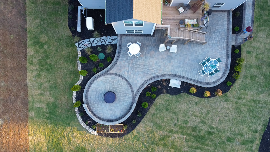 custom paver patio in greenville